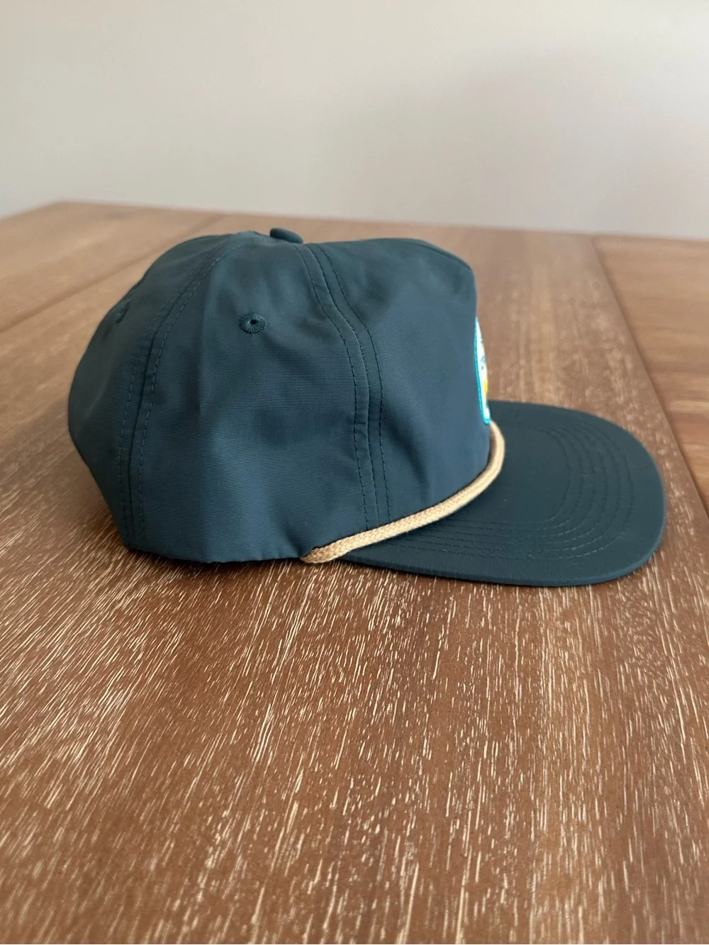 Sun Cruiser Rope-Trim Nylon Cap in Forest Green NEW!